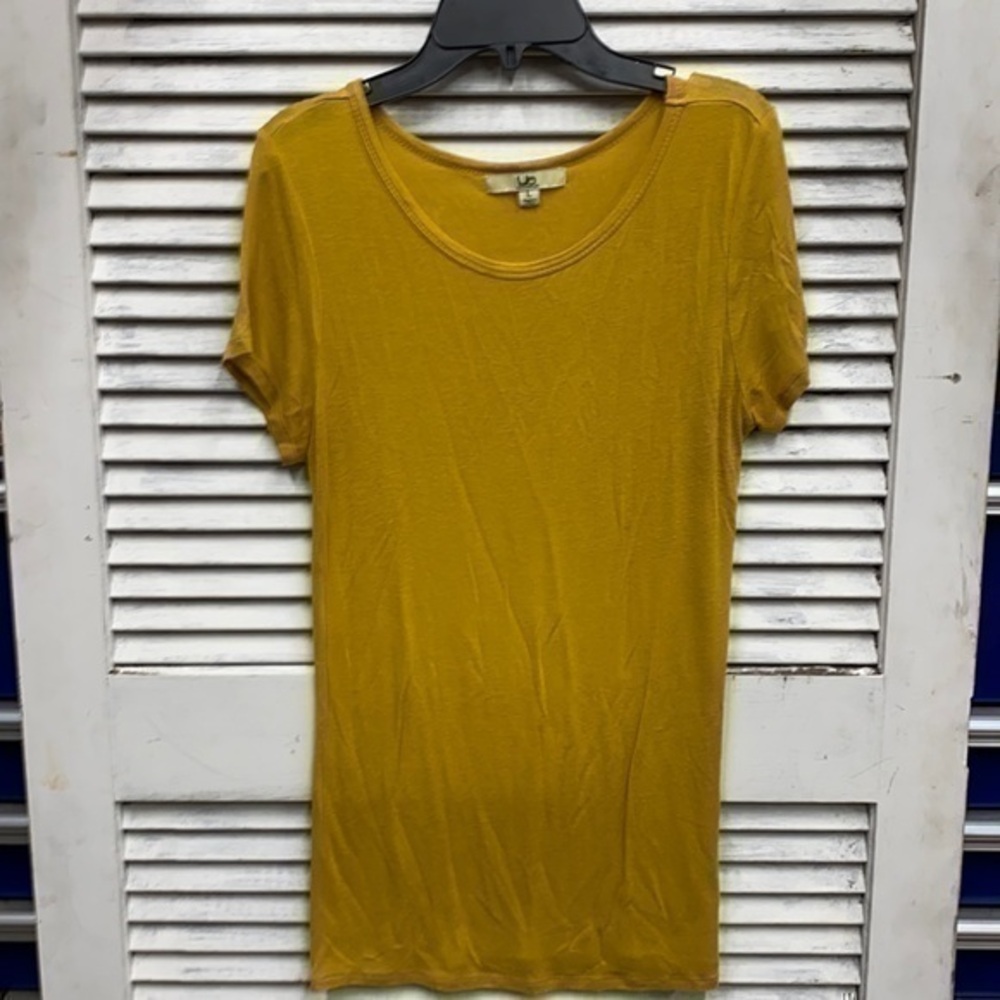YA Size Large Mustard X Long Tee